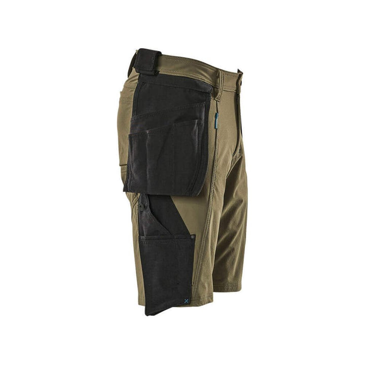 Mascot Advanced Work Shorts Holster-Pockets 17149-311 Left #colour_moss-green