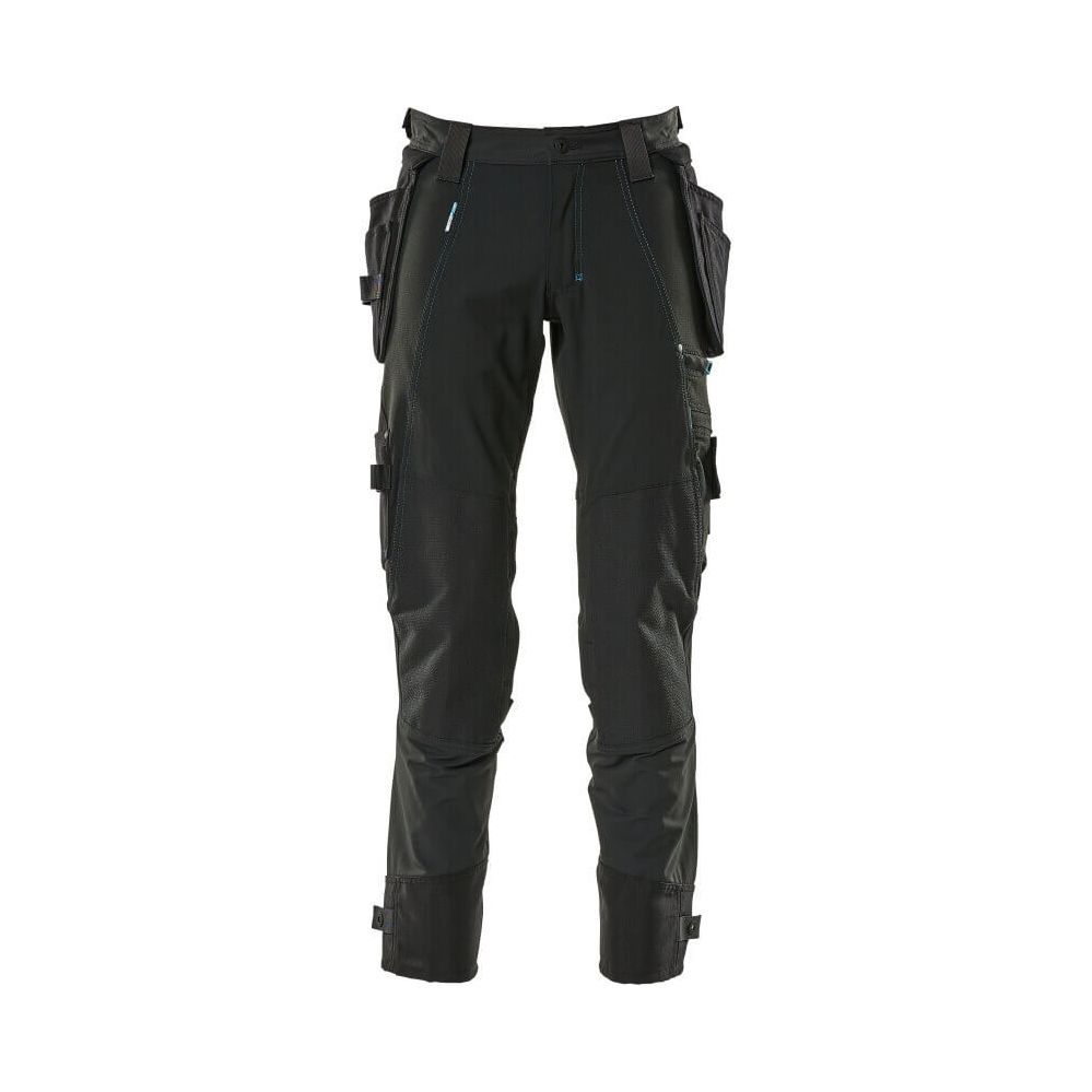 Mascot Advanced Work Trousers 17031-311 Front #colour_black