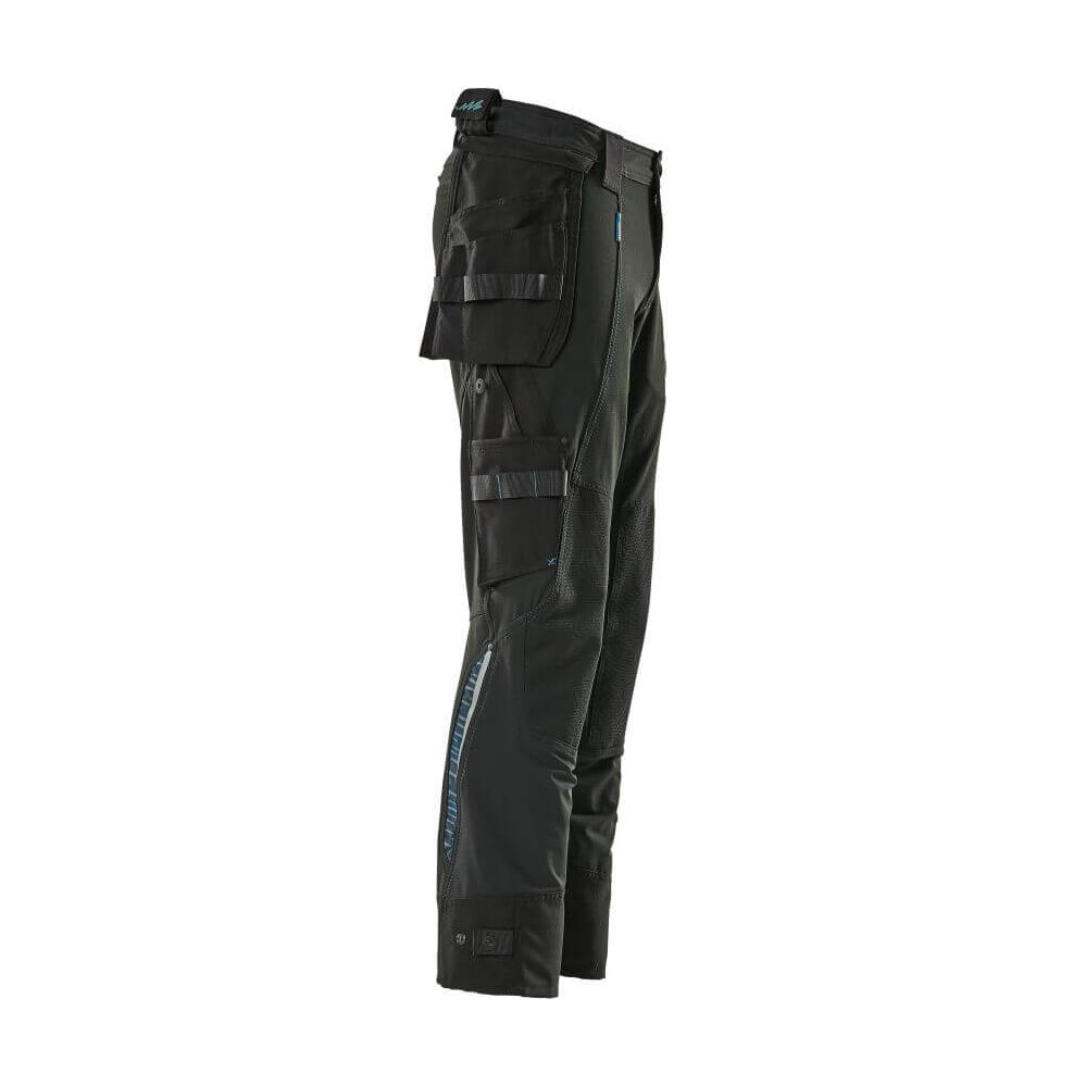 Mascot Advanced Work Trousers 17031-311 Left #colour_black