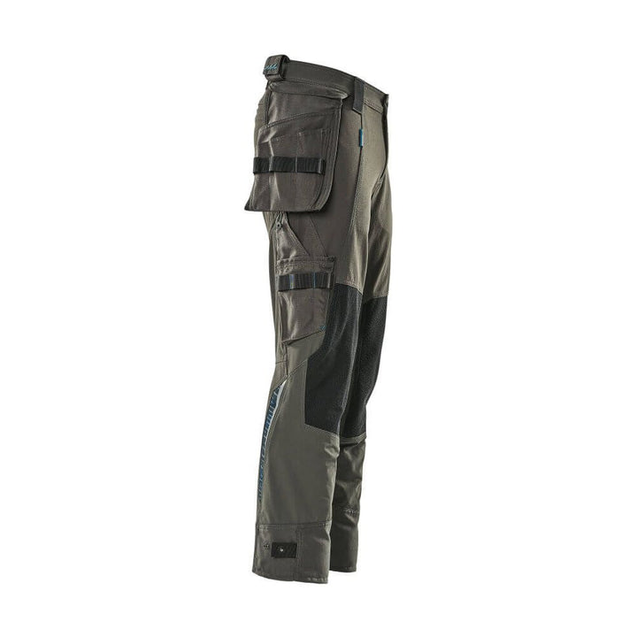 Mascot Advanced Work Trousers 17031-311 Left #colour_dark-anthracite-grey