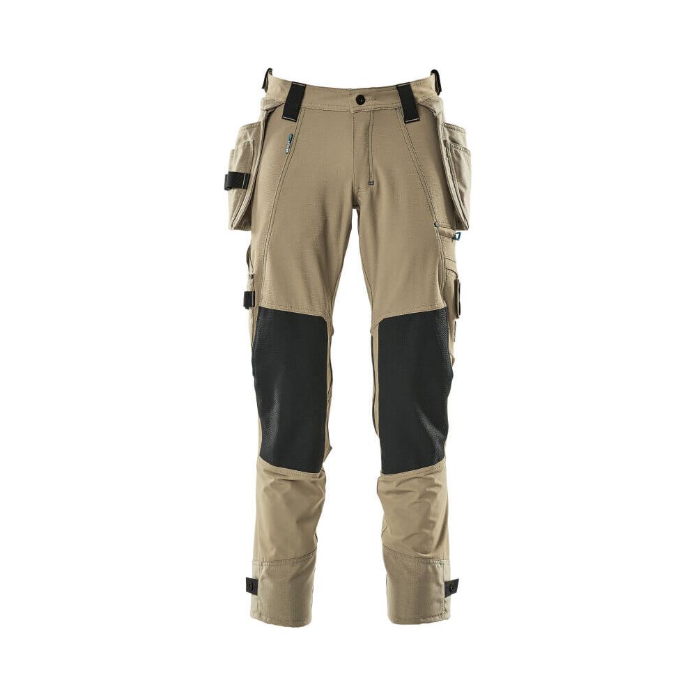 Mascot Advanced Work Trousers 17031-311 Front #colour_light-khaki