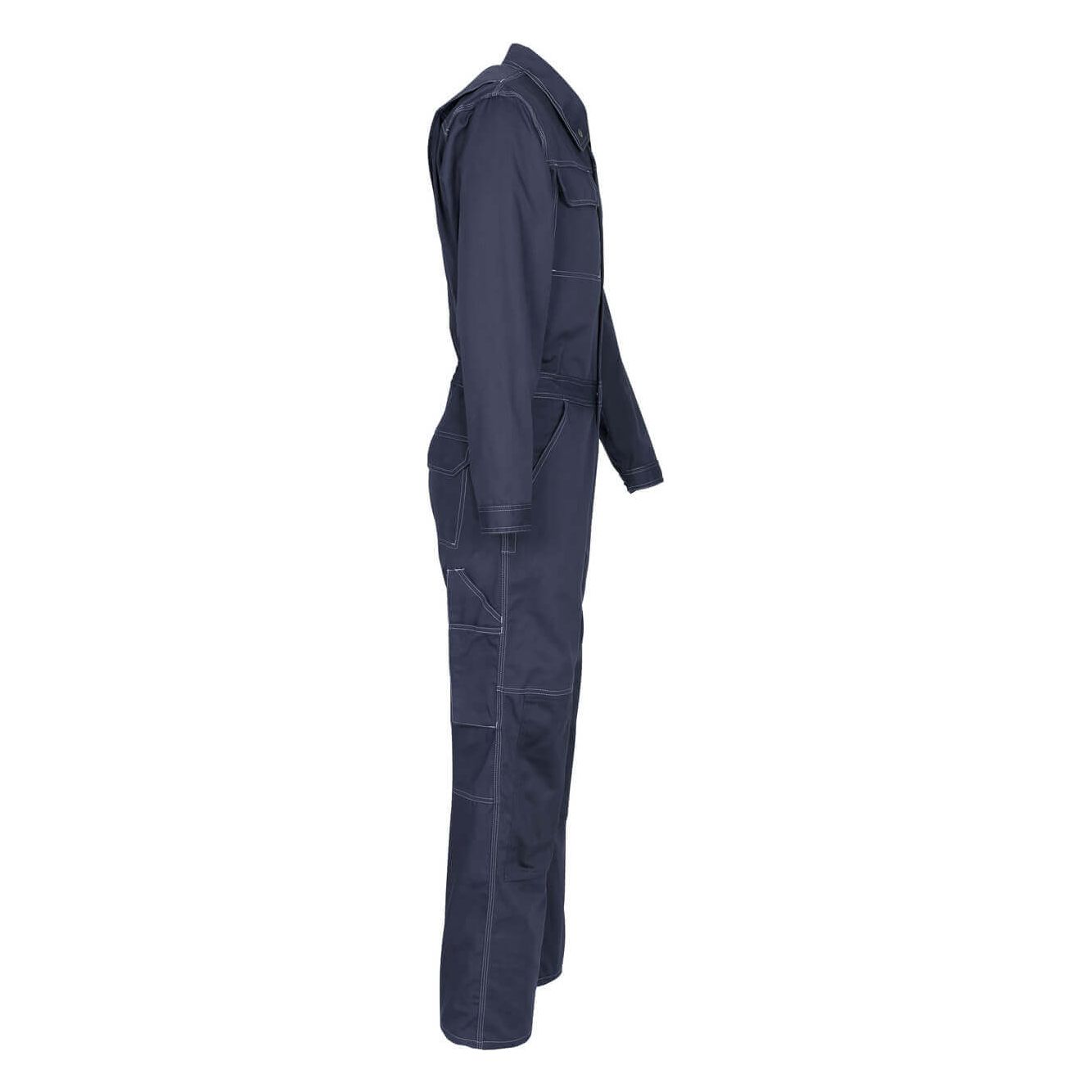 Mascot Akron Boilersuit Kneepad 10519-442 Left #colour_dark-navy-blue