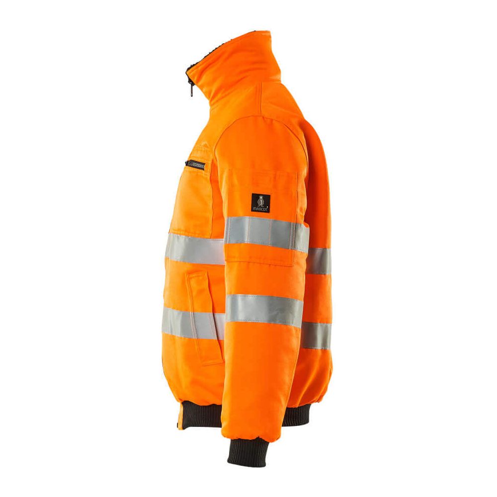 Mascot Alaska Hi-Vis Pilot Jacket 00516-660 Right #colour_hi-vis-orange