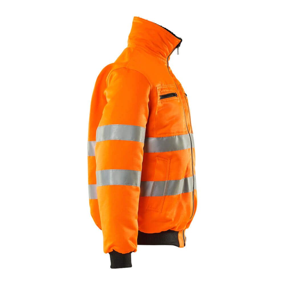 Mascot Alaska Hi-Vis Pilot Jacket 00516-660 Left #colour_hi-vis-orange