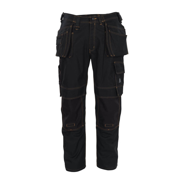 Mascot Almada Work Trousers 06231-010 Front #colour_black