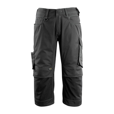 Mascot Altona 3-4 Trousers Kneepad-Pockets 14249-442 Front #colour_black