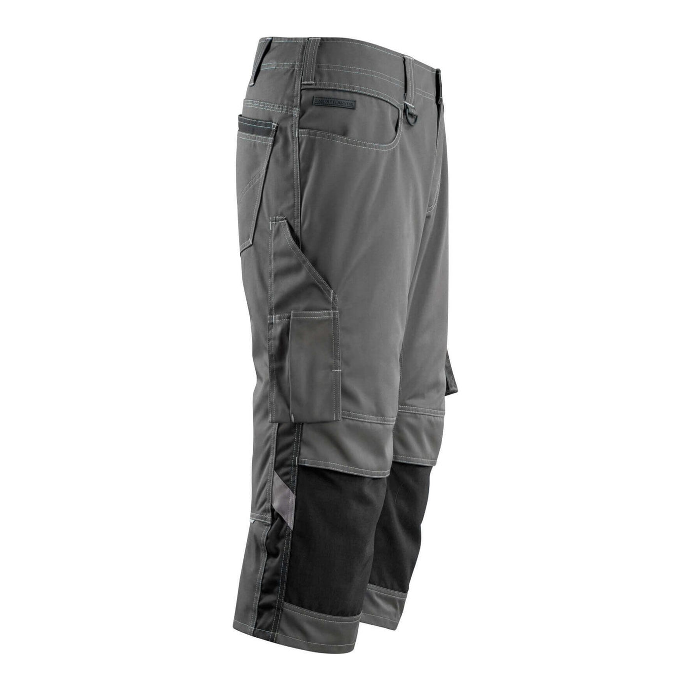 Mascot Altona 3-4 Trousers Kneepad-Pockets Two-Tone 14149-442 Left #colour_dark-anthracite-grey-black