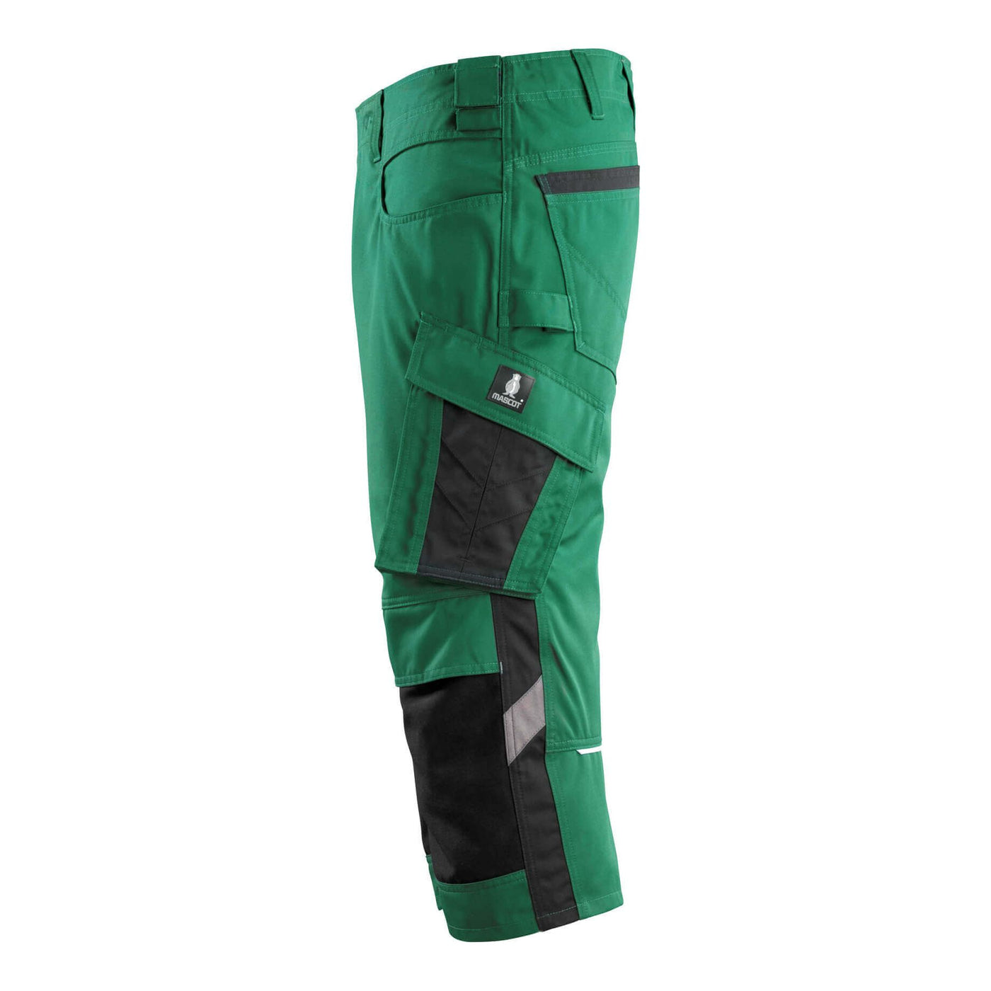 Mascot Altona 3-4 Trousers Kneepad-Pockets Two-Tone 14149-442 Right #colour_green-black
