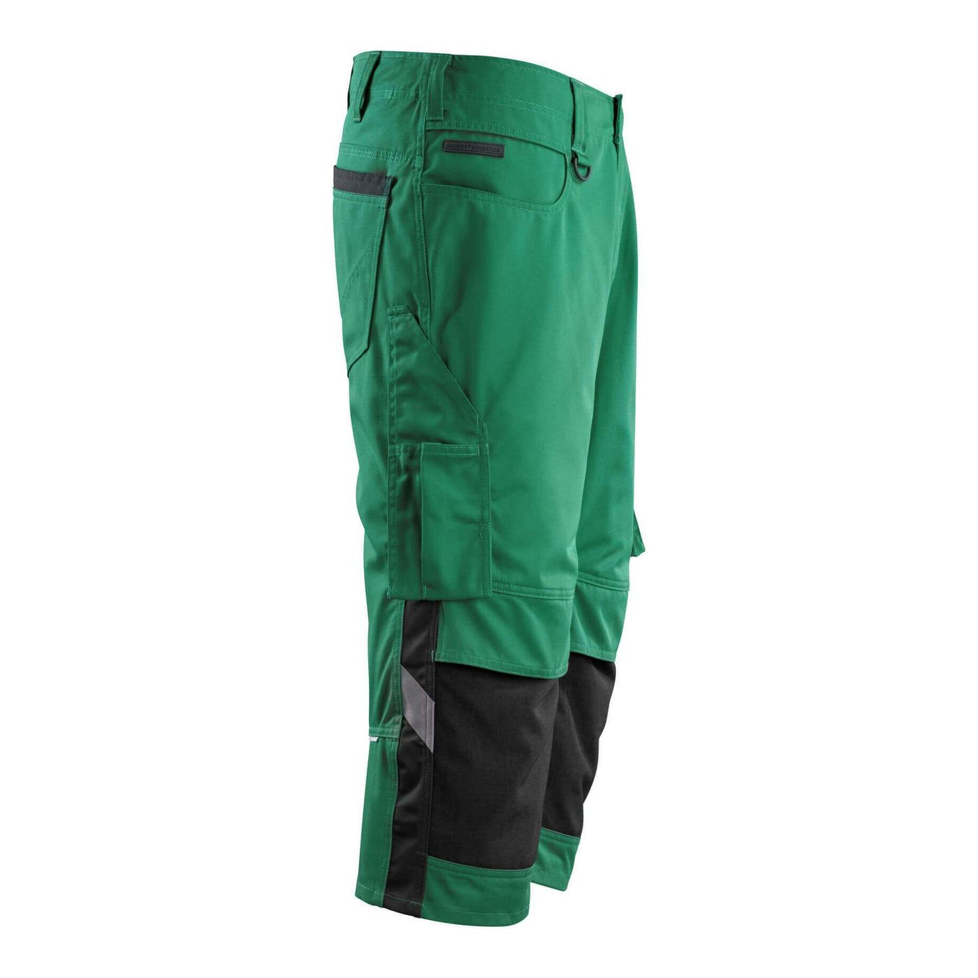 Mascot Altona 3-4 Trousers Kneepad-Pockets Two-Tone 14149-442 Left #colour_green-black