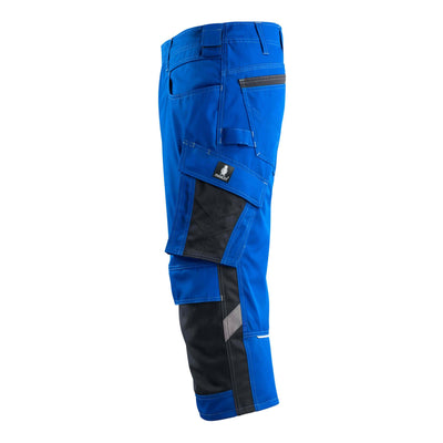 Mascot Altona 3-4 Trousers Kneepad-Pockets Two-Tone 14149-442 Right #colour_royal-blue-dark-navy-blue
