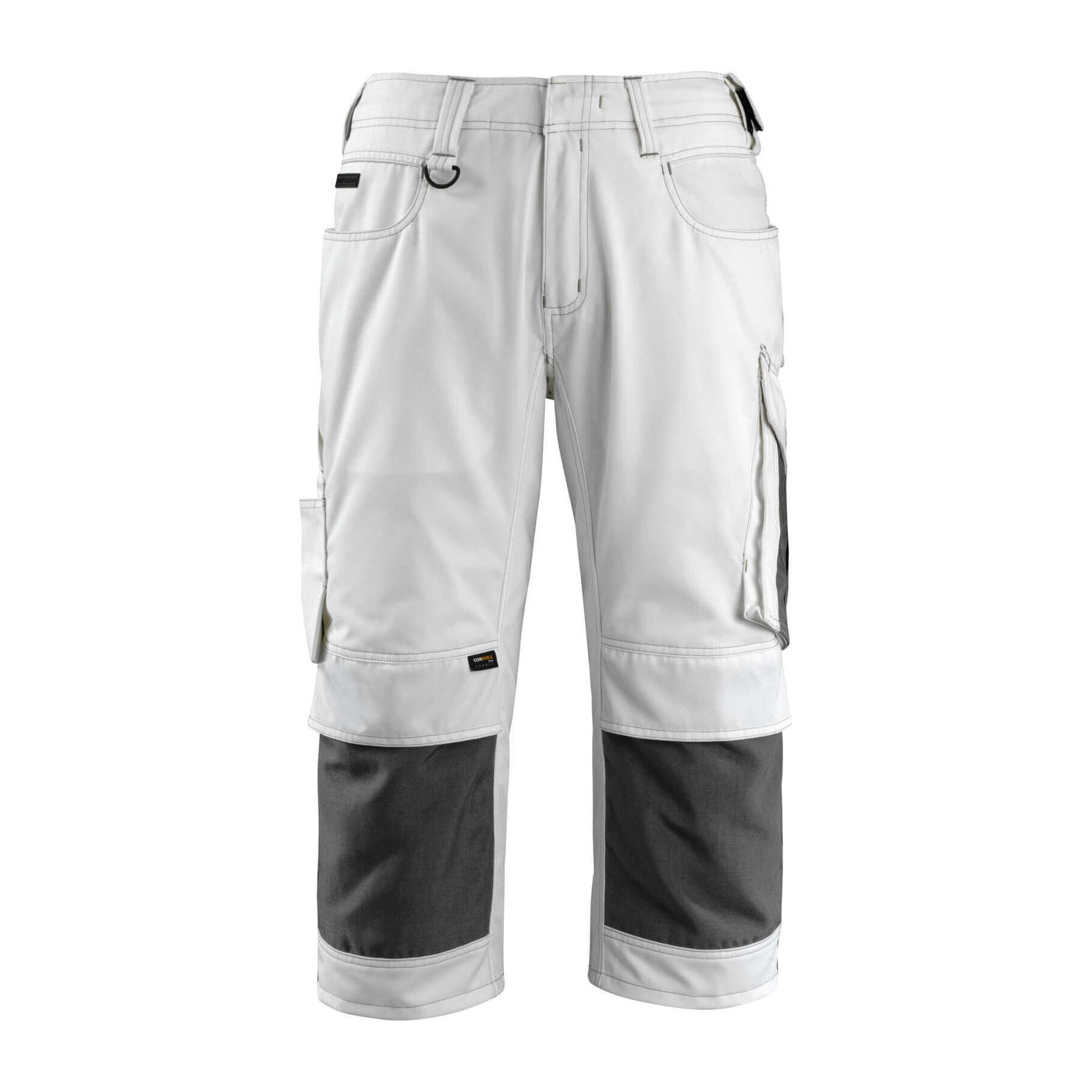 Mascot Altona 3-4 Trousers Kneepad-Pockets Two-Tone 14149-442 Front #colour_white-dark-anthracite-grey