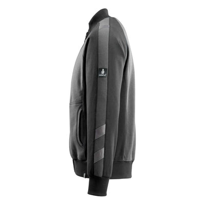 Mascot Amberg Zip-Up Sweatshirt 50565-963 Right #colour_dark-anthracite-grey-black