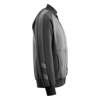 Mascot Amberg Zip-Up Sweatshirt 50565-963 Left #colour_dark-anthracite-grey-black