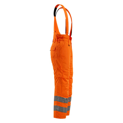 Mascot Ashford Hi-Vis Winter Trousers 15690-231 Left #colour_hi-vis-orange