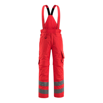 Mascot Ashford Hi-Vis Winter Trousers 15690-231 Front #colour_hi-vis-red
