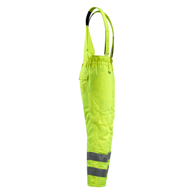 Mascot Ashford Hi-Vis Winter Trousers 15690-231 Left #colour_hi-vis-yellow