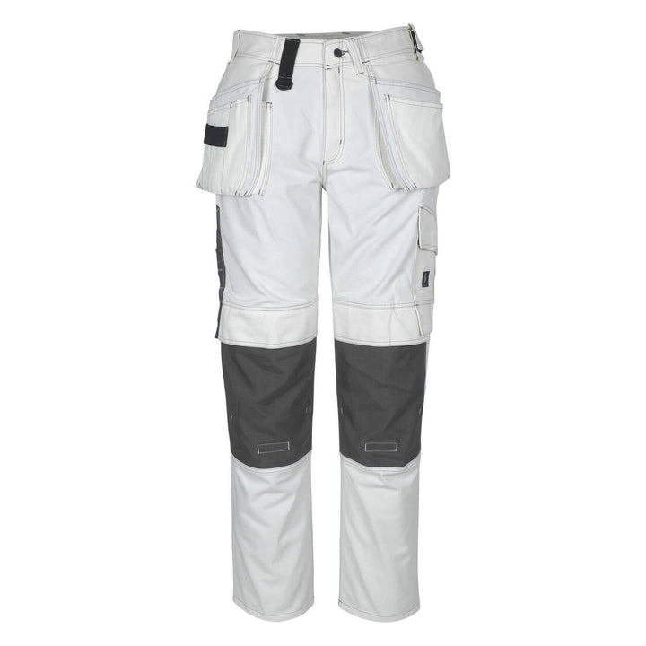 Mascot Atlanta Work Trousers Kneepad and Holster-Pockets 06131-630 Front #colour_white