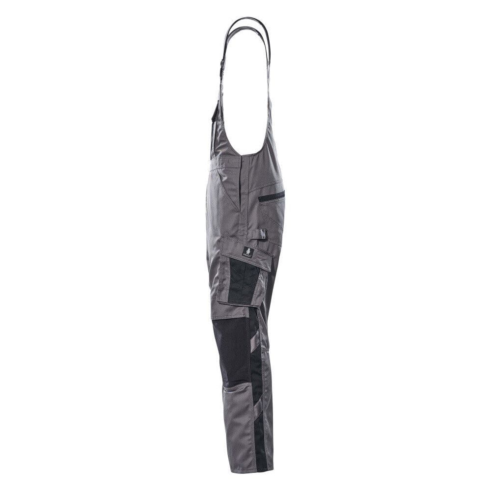 Mascot Augsburg Bib-Brace Overall Knee-pad-pockets 12169-442 Right #colour_anthracite-grey-black