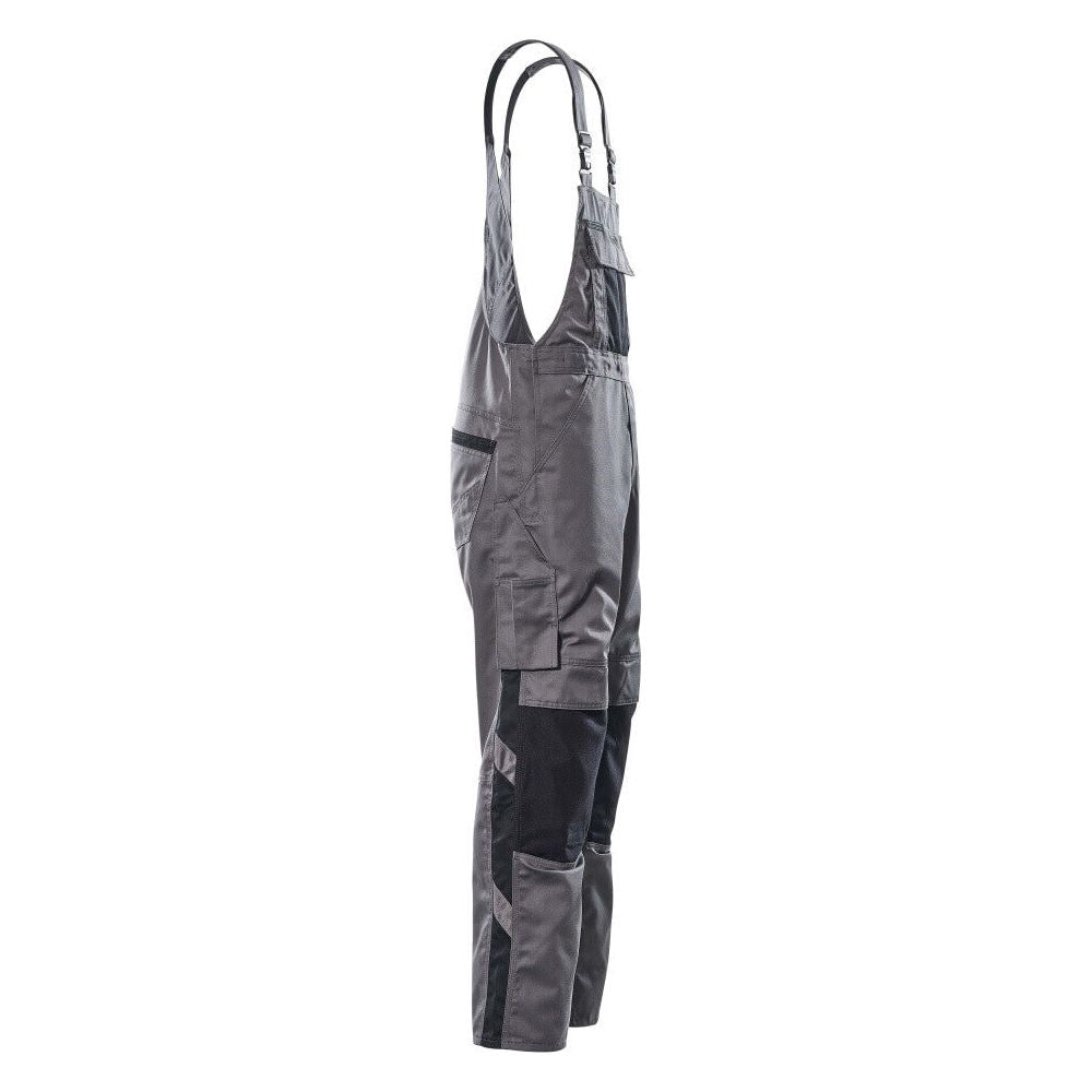 Mascot Augsburg Bib-Brace Overall Knee-pad-pockets 12169-442 Left #colour_anthracite-grey-black