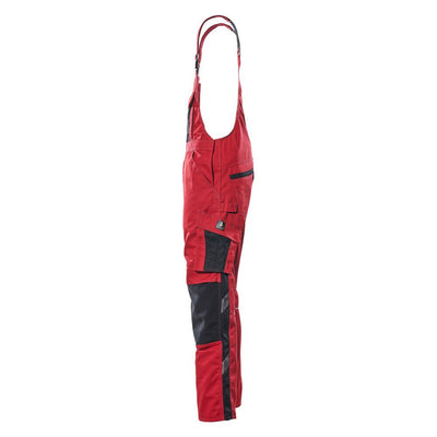 Mascot Augsburg Bib-Brace Overall Knee-pad-pockets 12169-442 Right #colour_red-black
