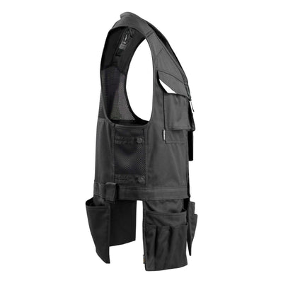 Mascot Baza Tool Vest Holster-Pockets 15089-154 Left #colour_black