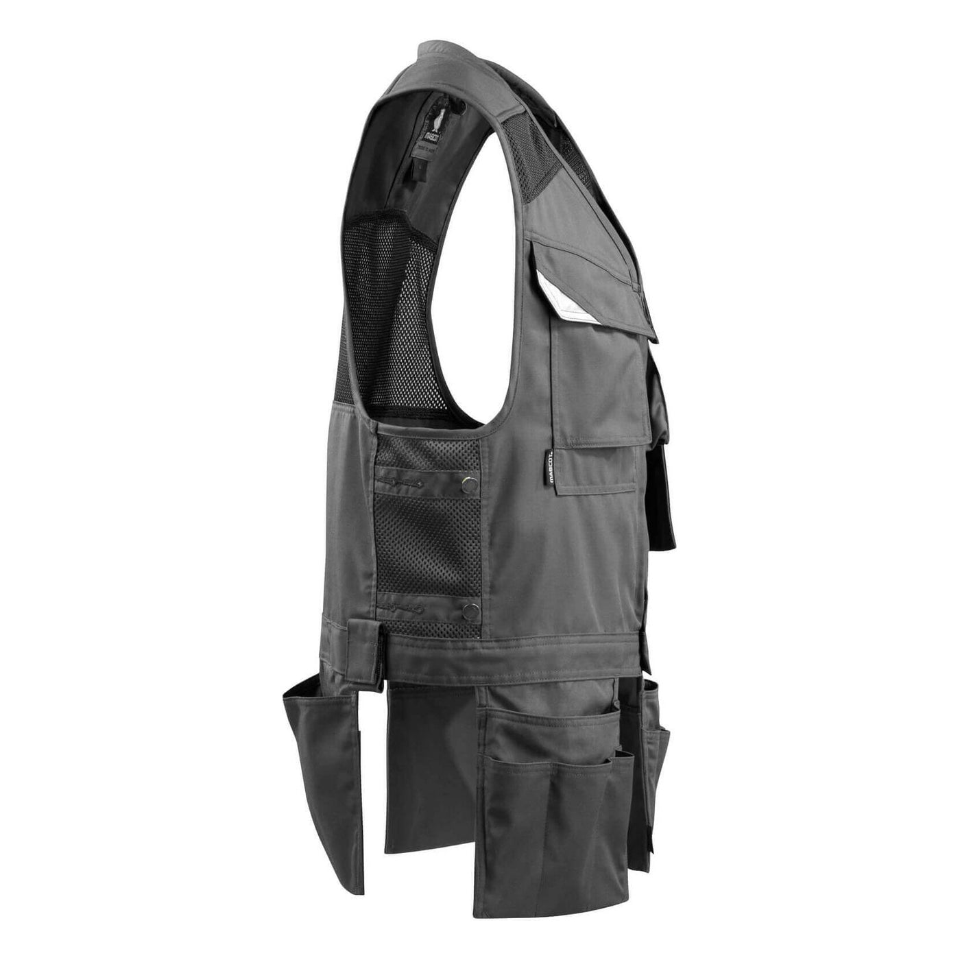 Mascot Baza Tool Vest Holster-Pockets 15089-154 Left #colour_dark-anthracite-grey