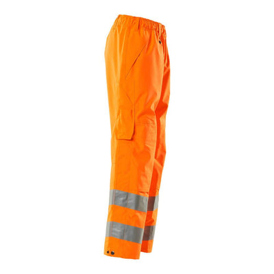 Mascot Belfast Hi-Vis Over-Trousers 15590-231 Left #colour_hi-vis-orange