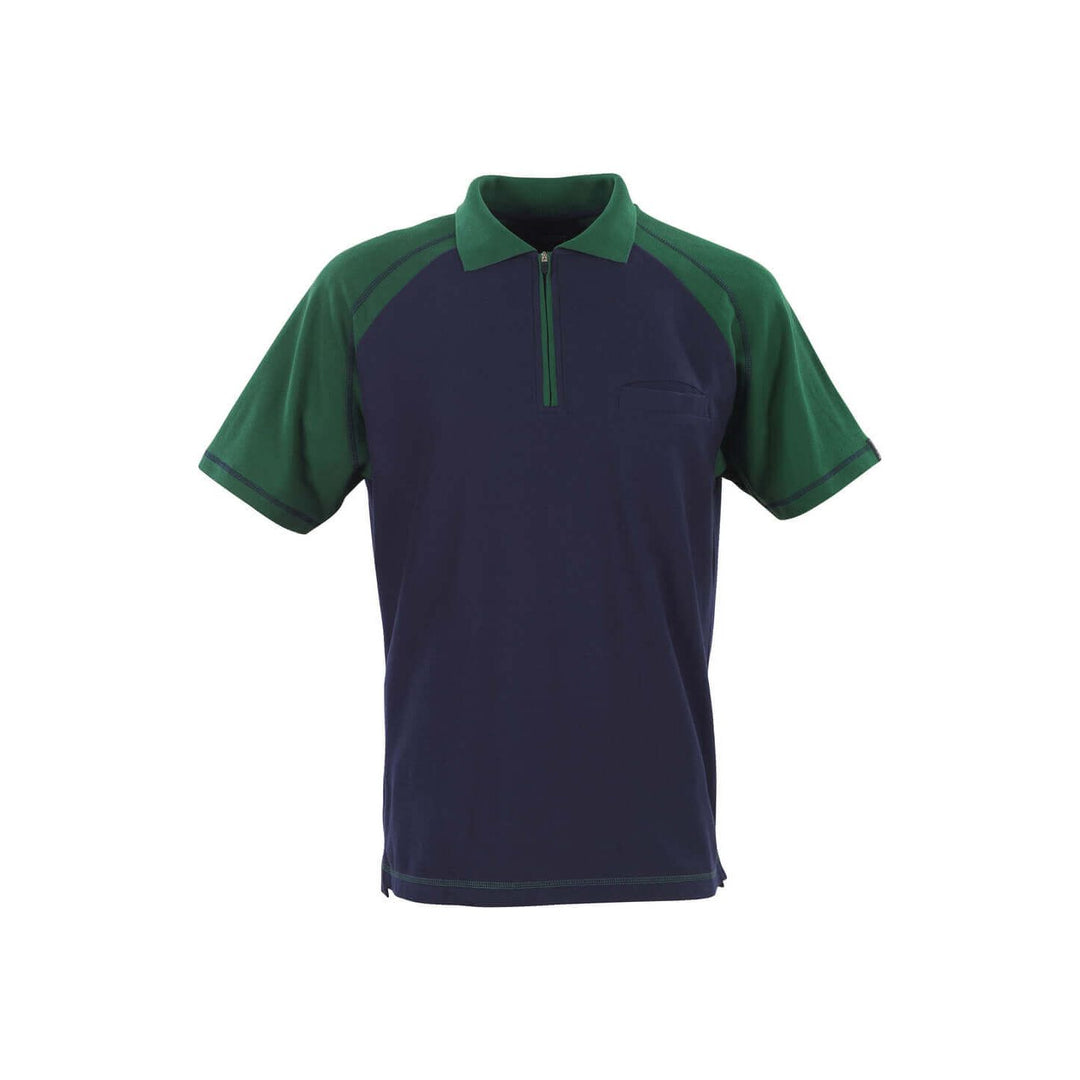 Mascot Bianco Polo Shirt 50302-260 Front #colour_navy-blue-green