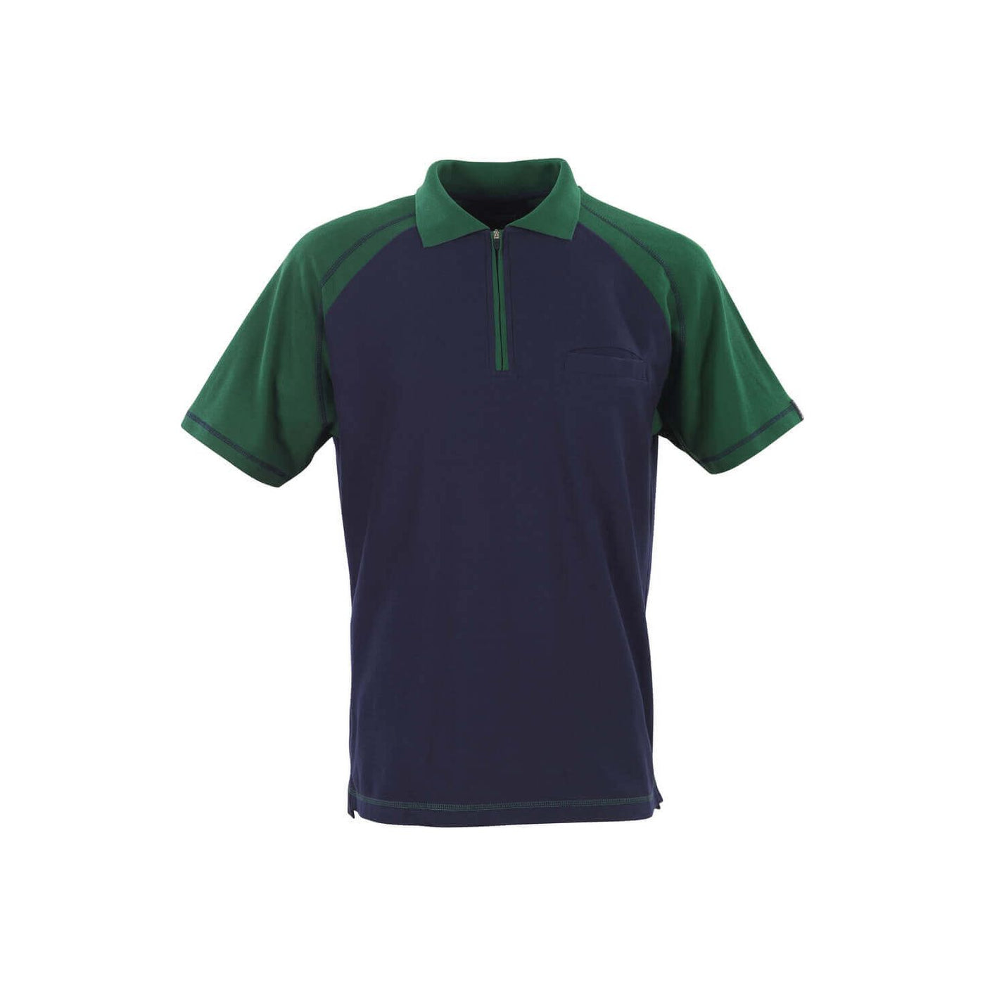 Mascot Bianco Polo Shirt 50302-260 Front #colour_navy-blue-green