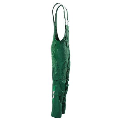 Mascot Bib-Brace Overall Stretch Kneepad-Pockets 18569-442 Left #colour_green