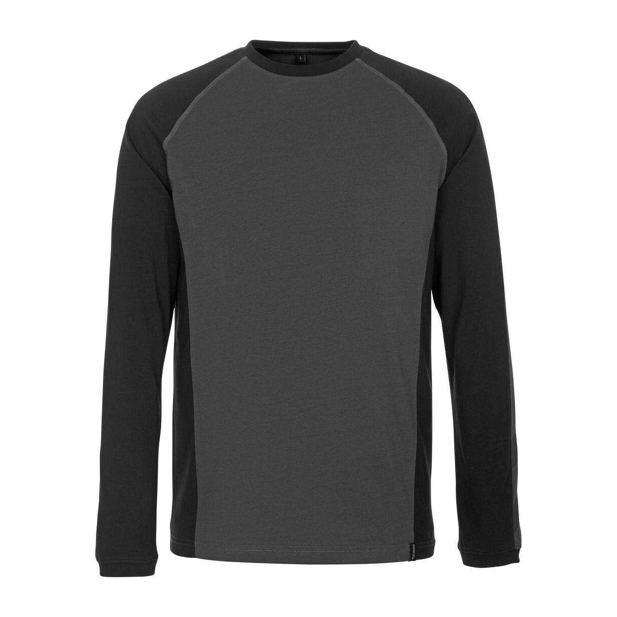 Mascot Bielefeld Long Sleeved T-shirt 50568-959 Front #colour_dark-anthracite-grey-black