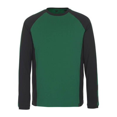Mascot Bielefeld Long Sleeved T-shirt 50568-959 Front #colour_green-black