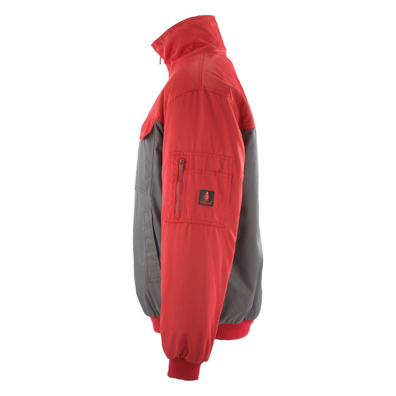 Mascot Bolzano Pilot Jacket 00922-620 Right #colour_anthracite-grey-red
