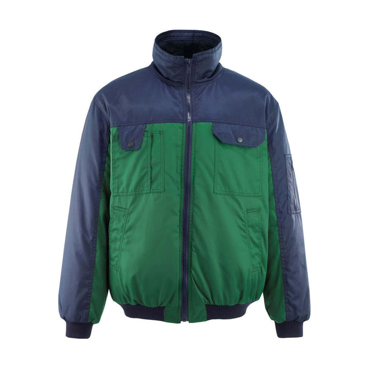 Mascot Bolzano Pilot Jacket 00922-620 Front #colour_green-navy-blue