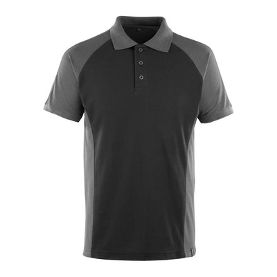 Mascot Bottrop Work Polo shirt 50569-961 Front #colour_black-dark-anthracite-grey