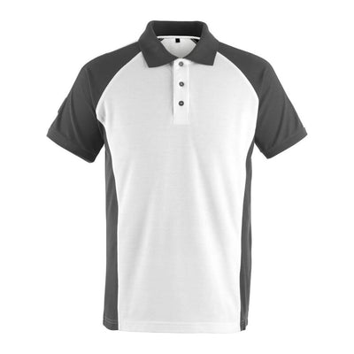 Mascot Bottrop Work Polo shirt 50569-961 Front #colour_white-dark-anthracite-grey