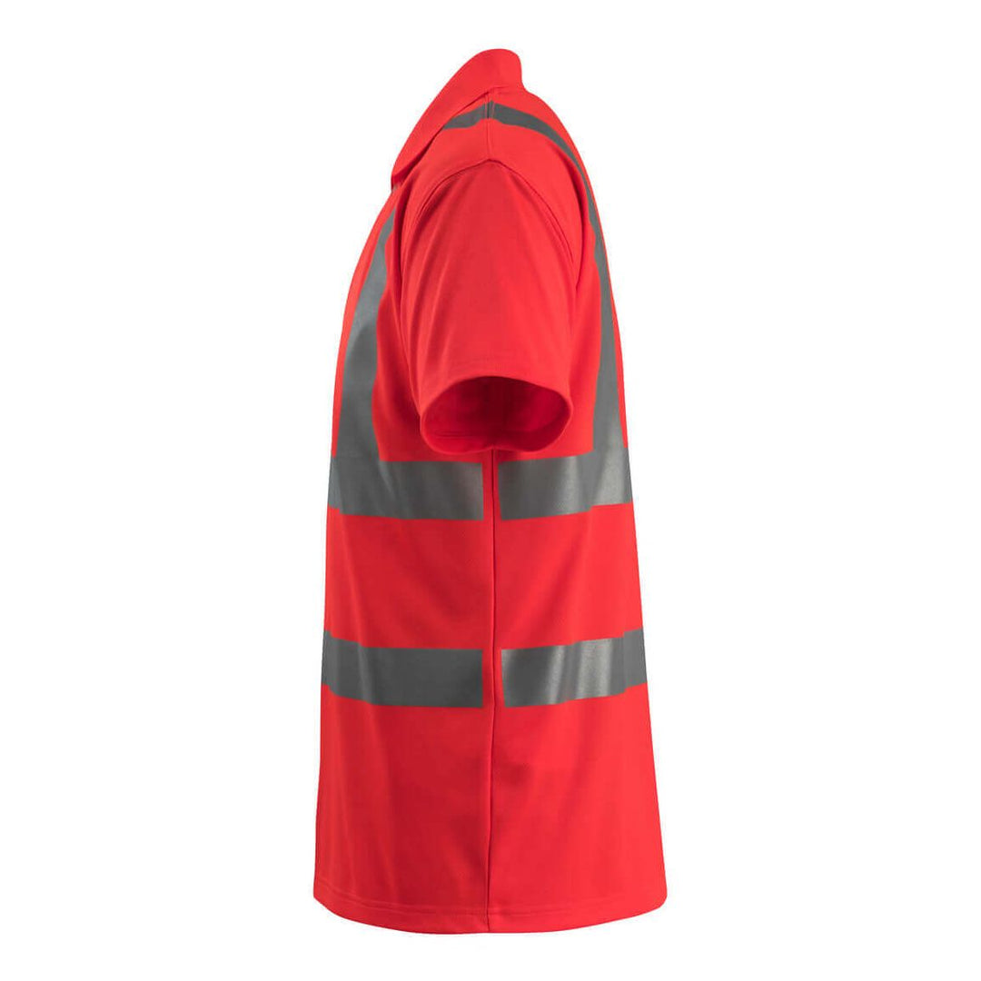 Mascot Bowen Hi-Vis Polo shirt 50593-976 Right #colour_hi-vis-red