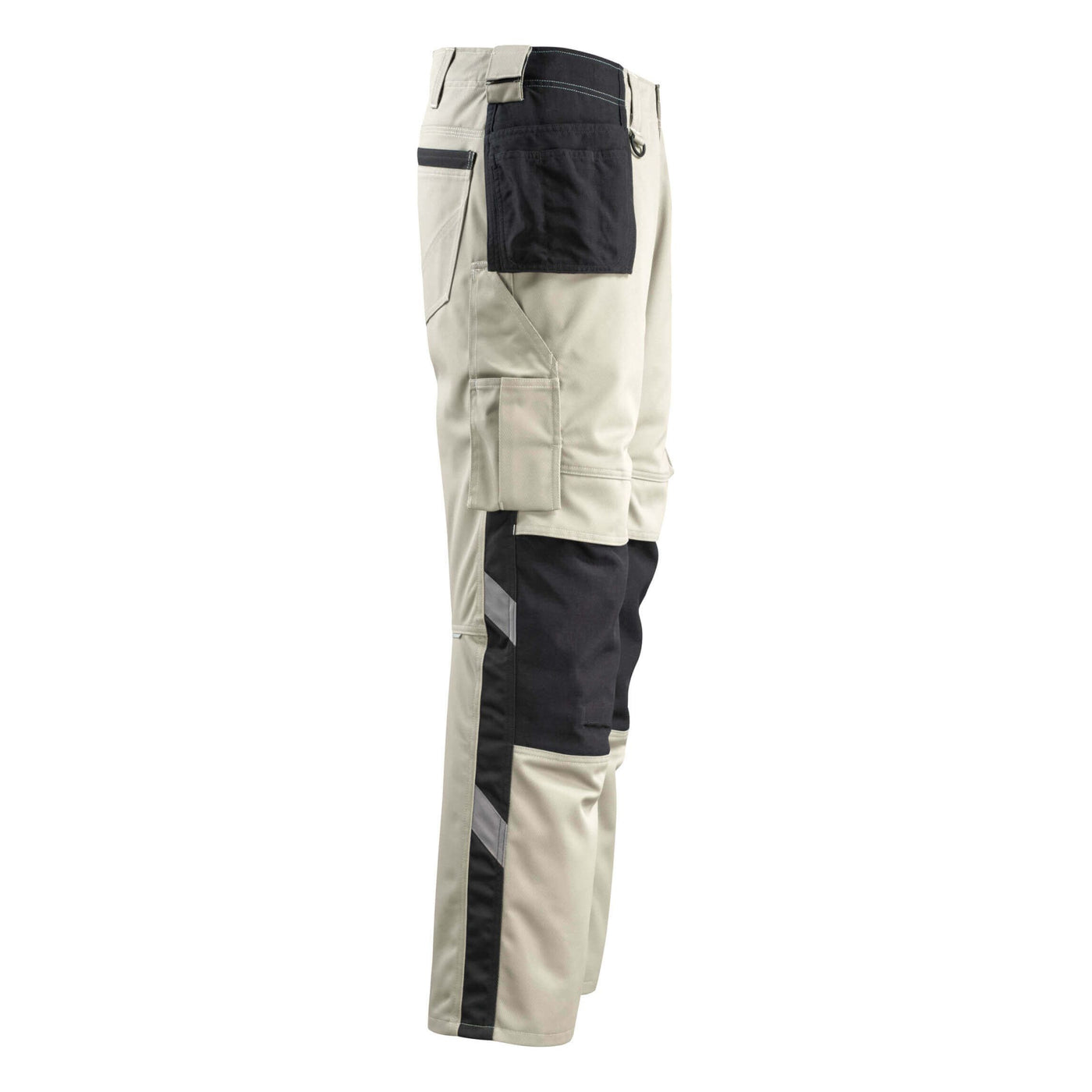 Mascot Bremen Knee-pad-Trousers Holster-Pockets 14031-203 Left #colour_light-khaki-black