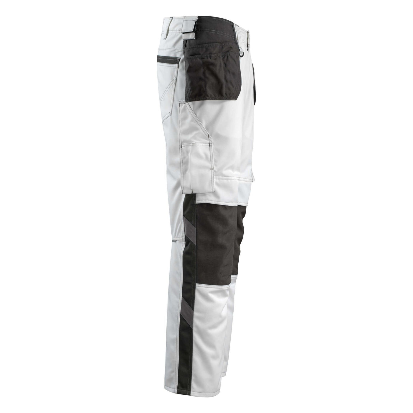 Mascot Bremen Knee-pad-Trousers Holster-Pockets 14031-203 Left #colour_white-dark-anthracite-grey