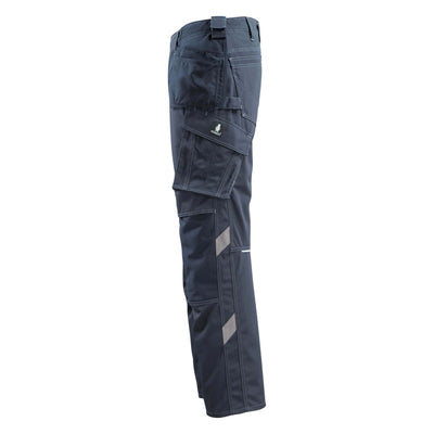 Mascot Bremen Trousers Knee-Pad Holster-Pockets 14131-203 Right #colour_dark-navy-blue