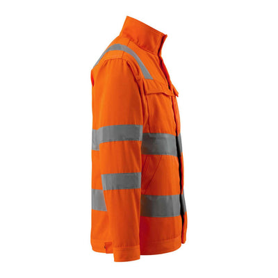 Mascot Bunbury Hi-Vis Jacket 16909-860 Left #colour_hi-vis-orange
