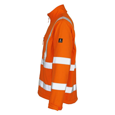 Mascot Calgary Hi-Vis Softshell Jacket 08005-159 Right #colour_hi-vis-orange