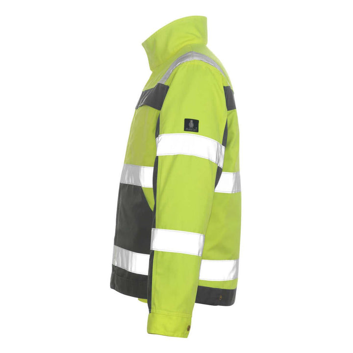 Mascot Cameta Hi-Vis Jacket 07109-470 Right #colour_hi-vis-yellow-anthracite-grey