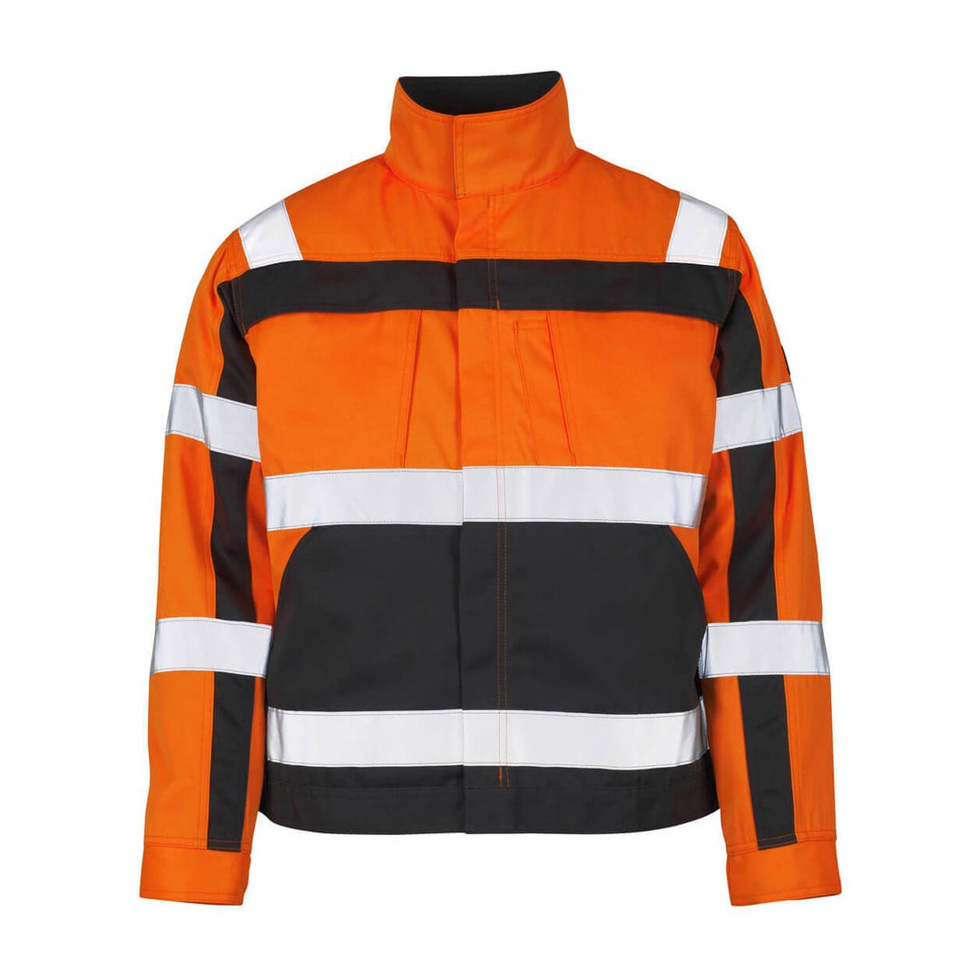 Mascot Cameta Hi-Vis Jacket 07109-860 Front #colour_hi-vis-orange-anthracite-grey