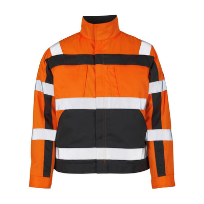 Mascot Cameta Hi-Vis Jacket 07109-860 Front #colour_hi-vis-orange-anthracite-grey