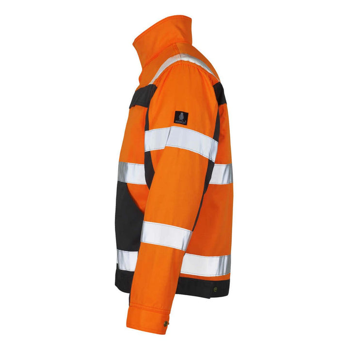 Mascot Cameta Hi-Vis Jacket 07109-860 Right #colour_hi-vis-orange-anthracite-grey