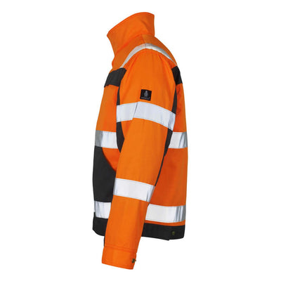 Mascot Cameta Hi-Vis Jacket 07109-860 Right #colour_hi-vis-orange-anthracite-grey