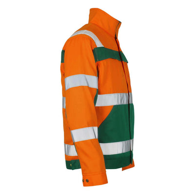 Mascot Cameta Hi-Vis Jacket 07109-860 Left #colour_hi-vis-orange-green