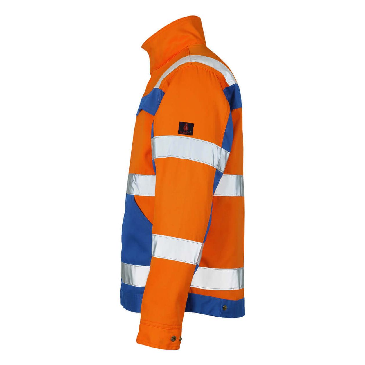 Mascot Cameta Hi-Vis Jacket 07109-860 Right #colour_hi-vis-orange-royal-blue
