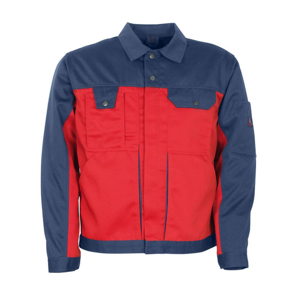 Mascot Como Work Jacket 00909-430 Front #colour_red-navy-blue